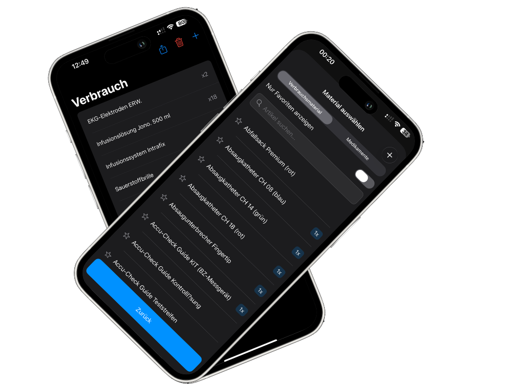 ReadyPak App Vorschau auf einem Smartphone